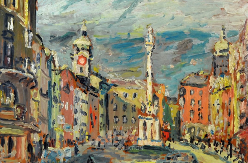 Gemälde ''Stadtansicht''