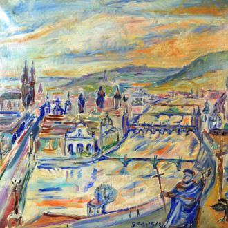 Gemälde ''Stadtansicht''