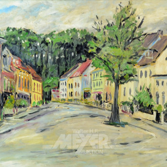 Gemälde ''Dorfstraße''