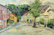 Gemälde ''Dorfstraße''