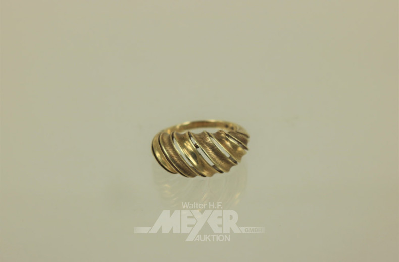 Damenring, 585er GG, ca. 5 g.