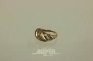 Damenring, 585er GG, ca. 5 g.