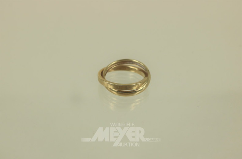 Damenring, 585er GG, verschlungen