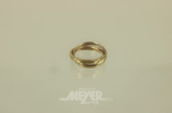 Damenring, 585er GG, verschlungen
