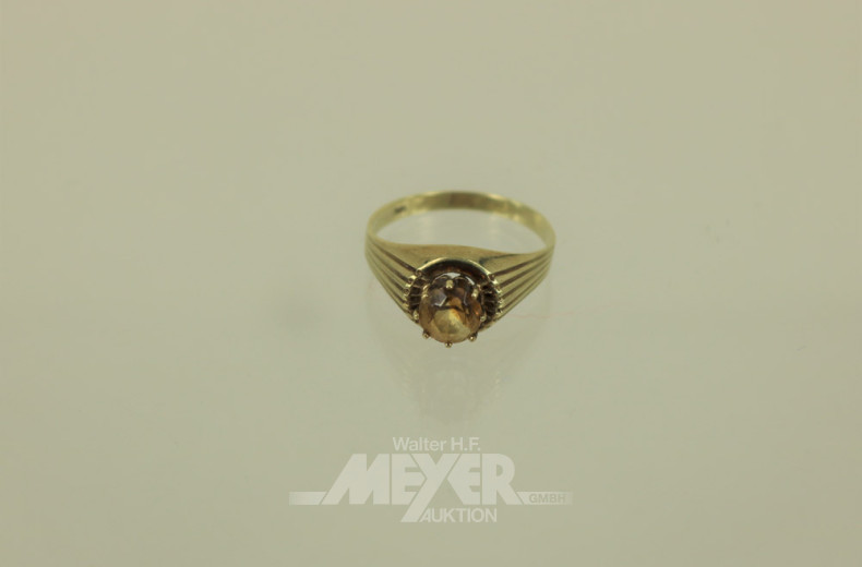 Damenring, 585er GG, mit gelbem