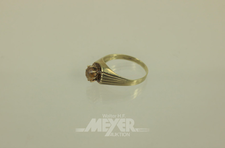 Damenring, 585er GG, mit gelbem