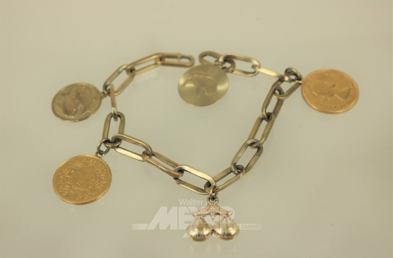 Gliederarmband, 333er GG,