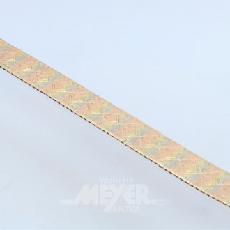 Armband, 585er GG/RG/WG, ca.42 gr.