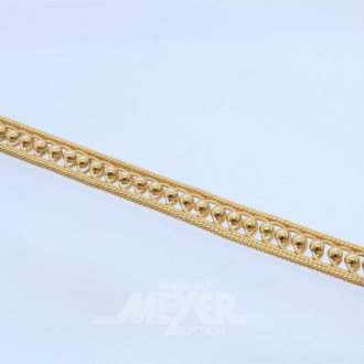 Armband, 750er GG, ca. 32,5 g.,