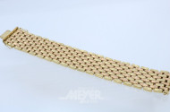 breites Gliederarmband, 585er GG/RG,