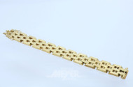 Gliederarmband, 585er GG, ca. 35 g.