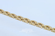 Gliederarmband, 585er GG, ca. 22,5 g.,