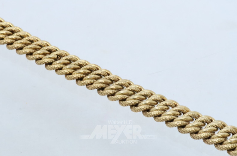 Armband, 585er GG, ca. 23 g.,