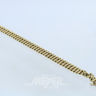 Ketten-Armband, 585er GG, ca. 24 g.,