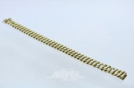 Rundpanzer-Armband, 585er GG, ca. 28 g.