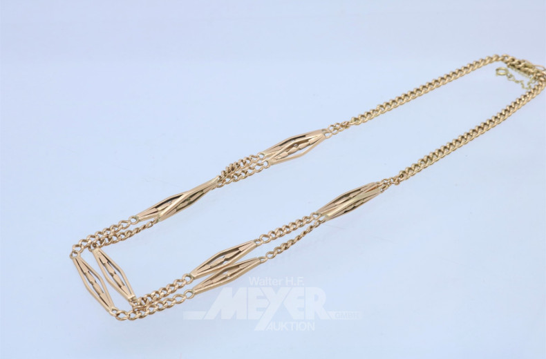 Collier, 585er RG, ca. 29 g.