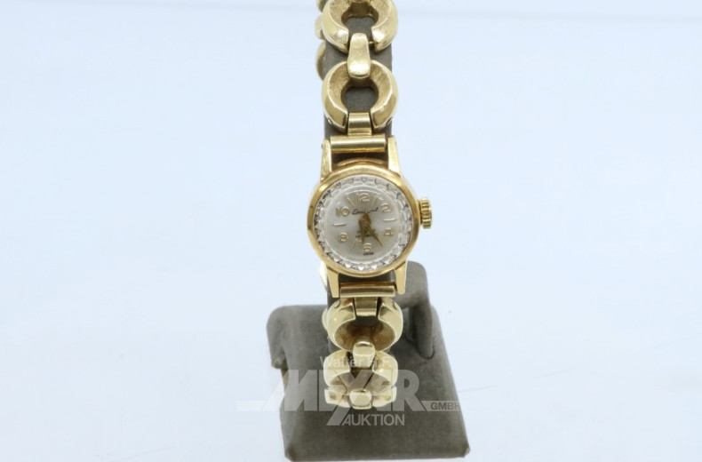 Damenarmbanduhr, 750er GG, EMINENT,