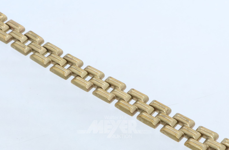 Gliederarmband, 333er GG, ca. 19 g.