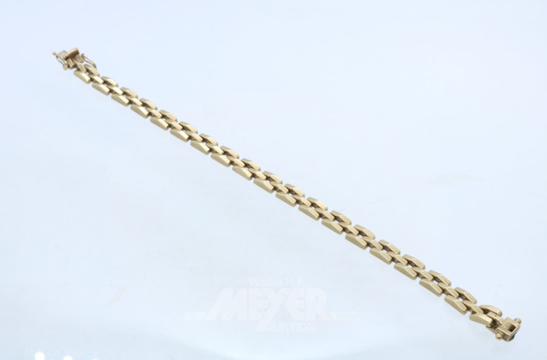 Gliederarmband, 333er GG, ca. 13 g.