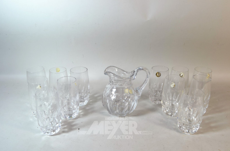 Posten Gläser u. Karaffen, ca. 52 Teile