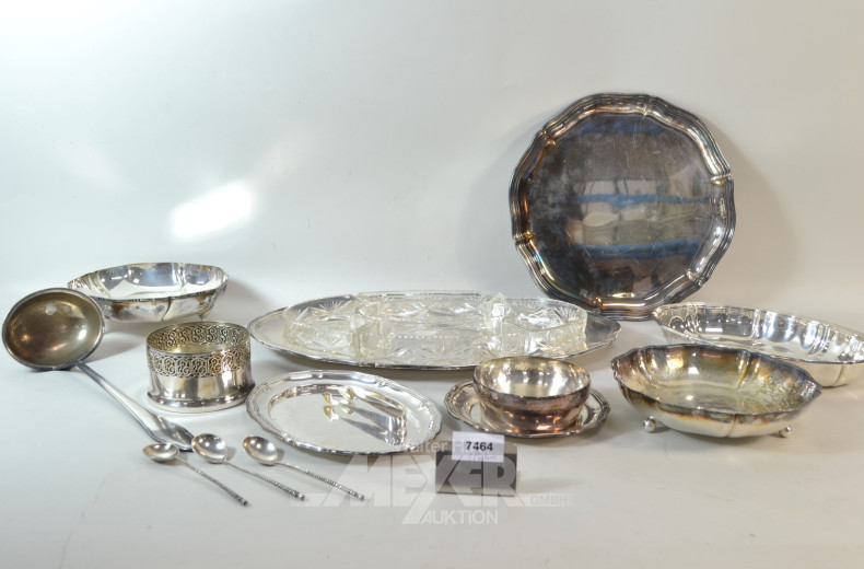 Konvolut Metalldekorationen bestehend aus: