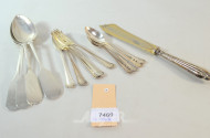 Konvolut Besteckteile, 800er Silber