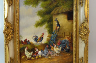Gemälde ''Hühnerhof''