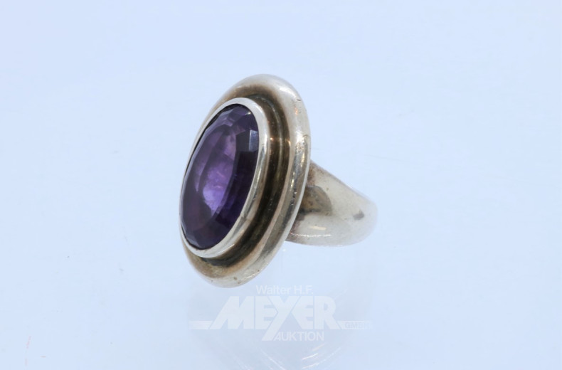 massiver Damenring, Sterlingsilber,