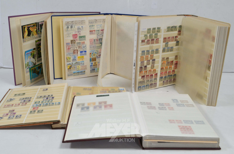 gr. Posten Briefmarkenalben