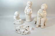3 Gipsfiguren ''Kinder''
