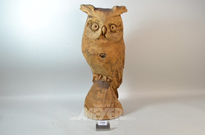 Holzschnitzerei ''Eule''