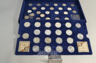 Münzbox mit DM Gedenkmünzen,