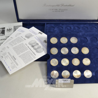 Münzbox mit 15 x 5 DM Münzen