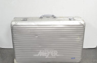 2 gr. Reisekoffer RIMOWA, schwarz u. silber,