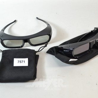 2 3D-Brillen SONY