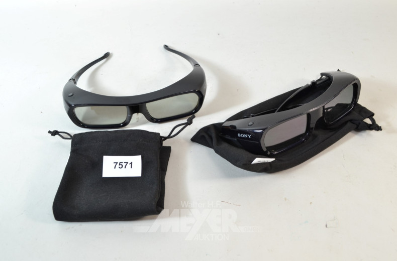 2 3D-Brillen SONY