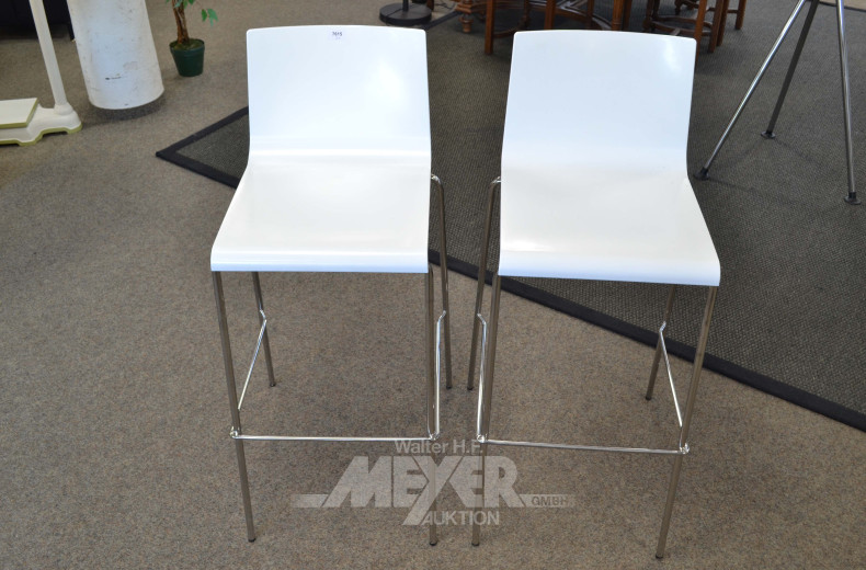 2 Barhocker PEDRALI Kuadra,