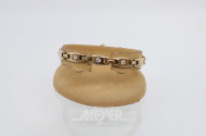 Armband, 585er GG, besetzt mit