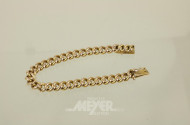 Rundpanzer-Ketten-Armband, 585er GG