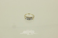 Damenring, 585er GG, ca. 4 g.,
