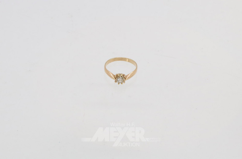 Damenring, 585er GG, ca. 2,2, g.,