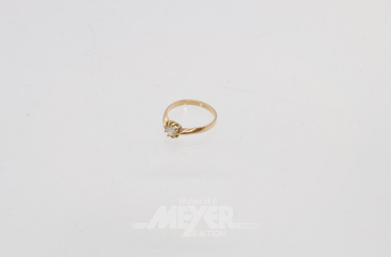 Damenring, 585er GG, ca. 2,2, g.,