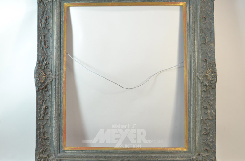 Holz Bilderrahmen, blau/grau