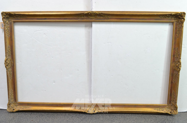 Holz Bilderrahmen, goldfarbig,