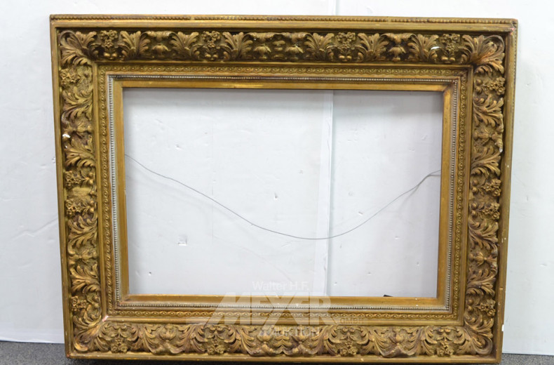 Holz Bilderrahmen mit Stuck besatz