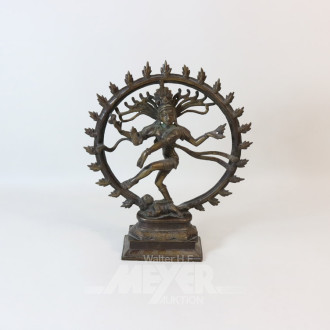 Figur ''Indische Göttin'', Metallguß
