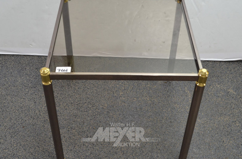 Beistelltisch, Messinggestell