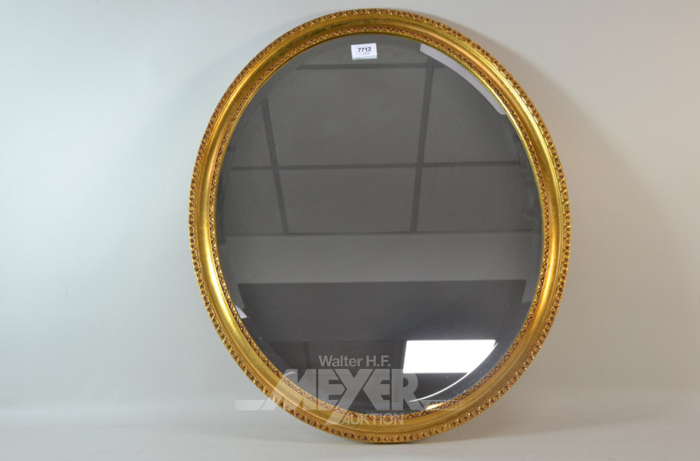 ovaler fac. Wandspiegel, Höhe 66 cm