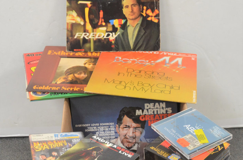 Posten LP´s sowie  CD´s