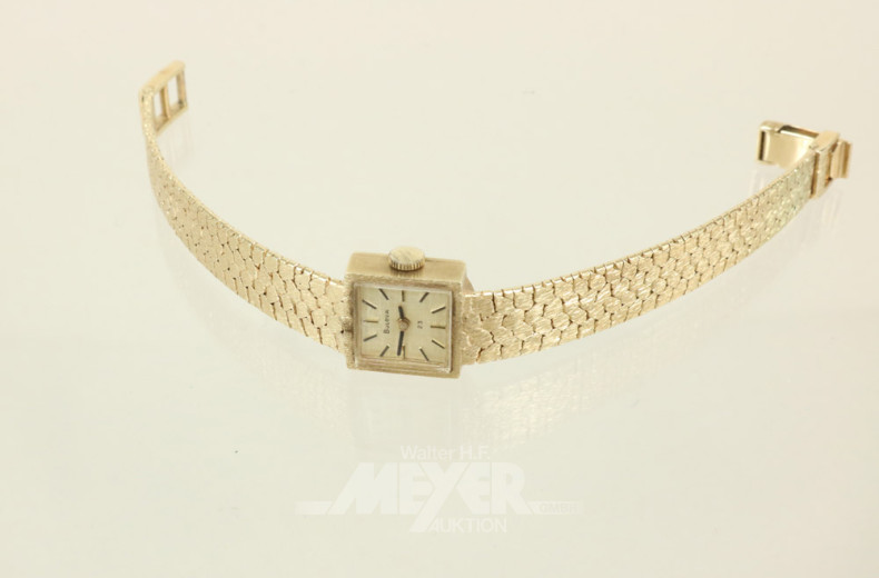 Damenarmbanduhr, BULOVA, 585er GG